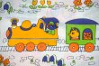 画像1: Richard Scarry？の可愛い動物柄ファブリック（大きめカット）