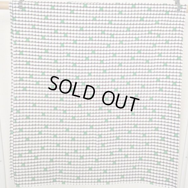 画像6: 小さな小さなリンゴ生地（ブラック×グリーン）はぎれ