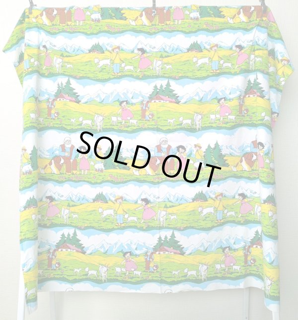 画像6: ドイツ70年代★アルプスの少女ハイジ生地B大きめはぎれ