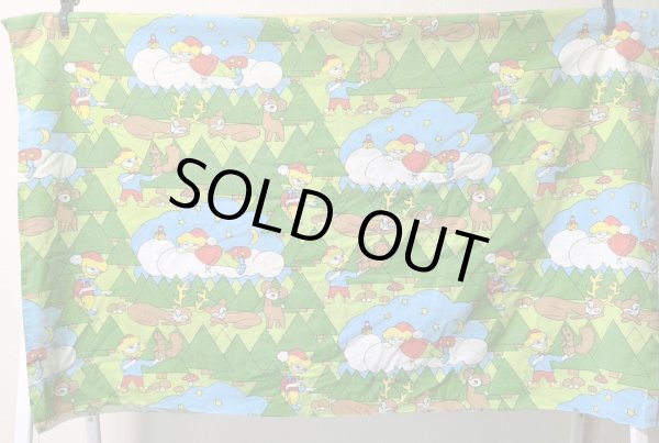 画像3: 70's◆夜空の森のザントマン（ファブリック）はぎれ