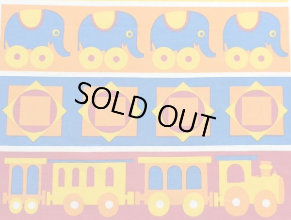 画像1: ドイツ70's★可愛いモチーフのファブリックパネル風はぎれ