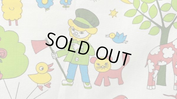 画像2: ビンテージ★可愛い動物たちとザントマン（はぎれ）