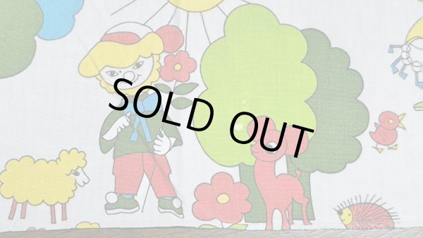 画像4: ビンテージ★可愛い動物たちとザントマン（はぎれ）