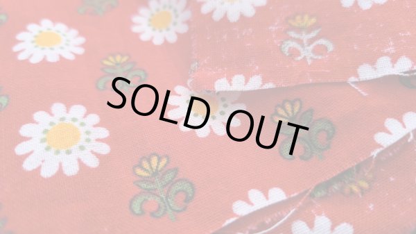 画像2: 【未使用品】70's◆ドイツの白い花（はぎれ）