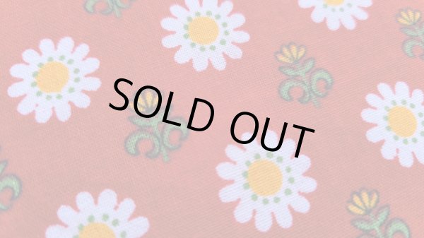 画像1: 【未使用品】70's◆ドイツの白い花（はぎれ）