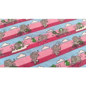画像: トライアスロンに出たいゾウ〜（はぎれ）