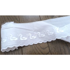 画像: 【188cm】ドイツビンテージ◆並んだ鳥のレース