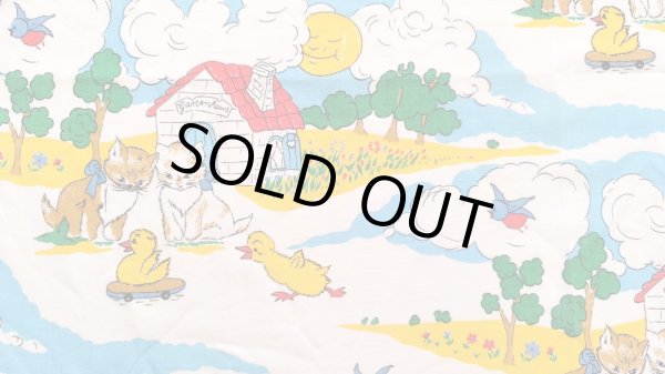 画像2: ネコの家＋鳥の追いかけっこ（はぎれ）