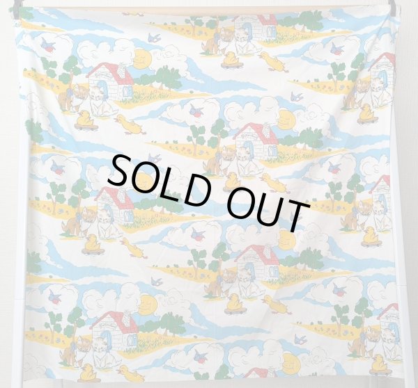 画像3: ネコの家＋鳥の追いかけっこ（はぎれ）