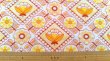 画像3: ドイツ70's★幾何学テイストの花柄ファブリック（はぎれ）