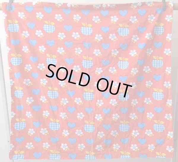 画像3: 70's リンゴ・ハート・お花◆クッションカバー