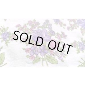 画像: ドイツビンテージファブリック★ピンク〜紫系フラワー（はぎれ）