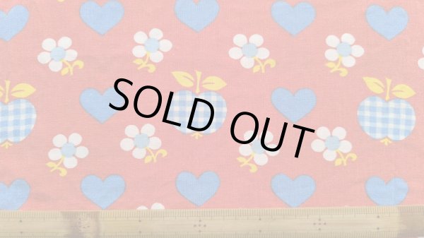 画像2: 70's リンゴ・ハート・お花◆クッションカバー