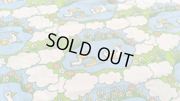 画像2: ドイツビンテージ★ロイヤル鳥ファミリー（はぎれ）