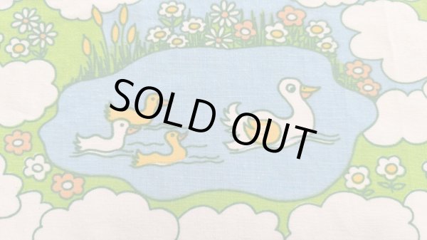 画像1: ドイツビンテージ★ロイヤル鳥ファミリー（はぎれ）