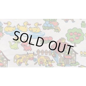 画像: 70's★農家の動物や鳥たち（大きめはぎれ）