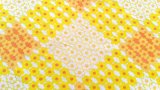 画像: 70's◆黄色いお花がギッシリ並んだハギレ
