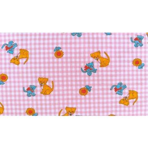 画像: たくらむ犬と、白目の猫（大きめはぎれ）