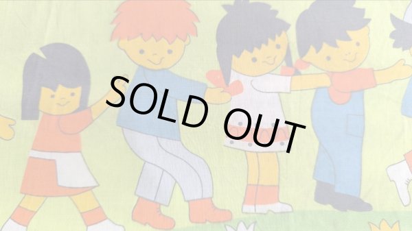 画像1: 70's★子供たちとアヒルの群れ（ピローケース）