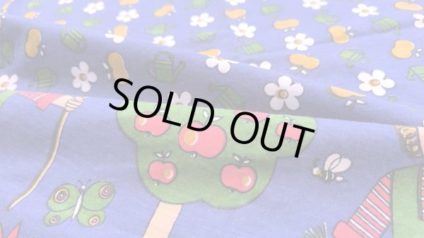 画像2: 未使用アウトレット◆ドイツ70'sリンゴと花と農夫