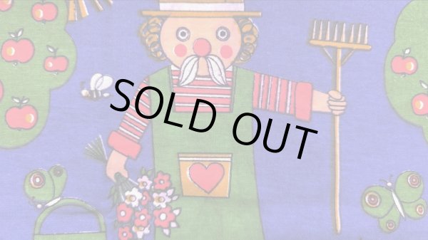 画像4: 未使用アウトレット◆ドイツ70'sリンゴと花と農夫