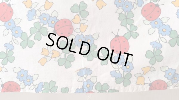 画像6: テントウムシとクローバーはぎれ（難あり）