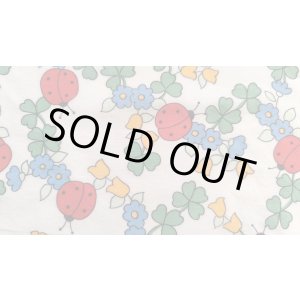 画像: テントウムシとクローバーはぎれ（難あり）