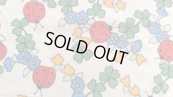 画像1: テントウムシとクローバーはぎれ（難あり）