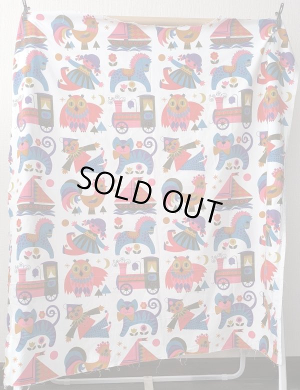 画像5: ドイツビンテージ★可愛いモチーフ大集合の大きめはぎれ