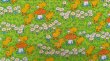 画像3: ドイツ★ひよこ×きのこ×花の可愛いファブリック