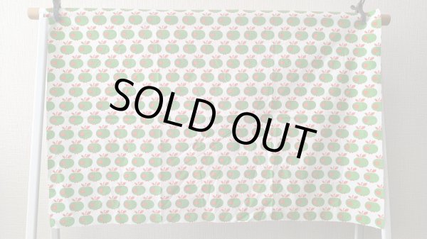 画像4: 70's★赤いほっぺの緑りんご（はぎれ）