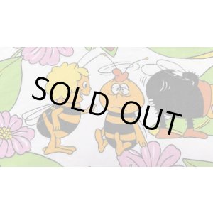 画像: ドイツビンテージ◆みつばちマーヤ（白地はぎれ）