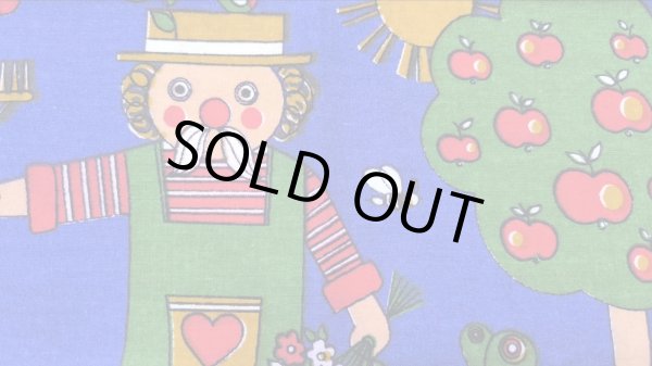 画像1: 未使用アウトレット◆ドイツ70'sリンゴと花と農夫