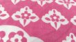 画像3: 【特価】ピンク×白の、切り絵風お花柄ハギレ