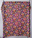 画像5: 70's カラフルお花と茎？のライン(大きめハギレ)