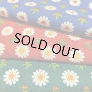 画像: 【3色セット】70's◆ドイツの白い花（はぎれ）