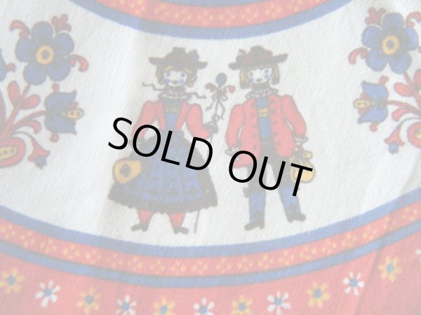 画像1: ランチョン・マット【チロリアン・カップル】赤