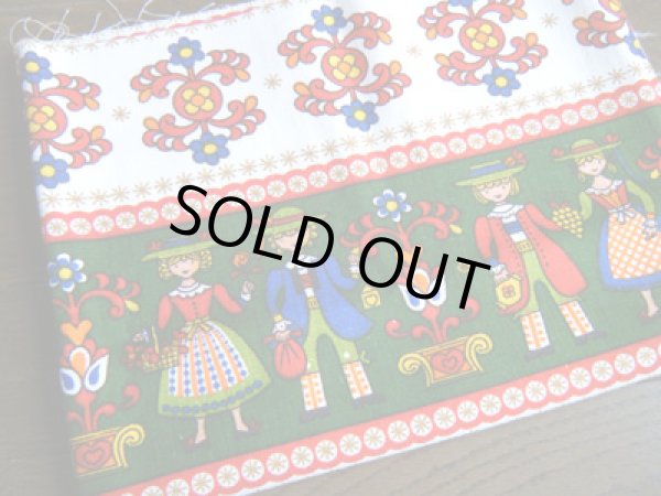 画像1: 70'sヴィンテージ生地●チロリアンカップル