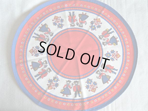 画像2: ランチョン・マット【チロリアン・カップル】赤