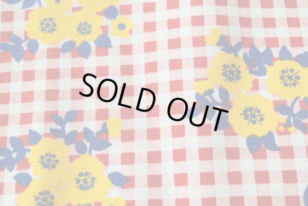 画像1: チェック＆フラワー