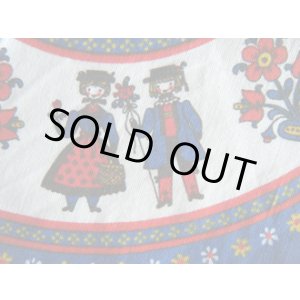 画像: ランチョン・マット【チロリアン・カップル】青