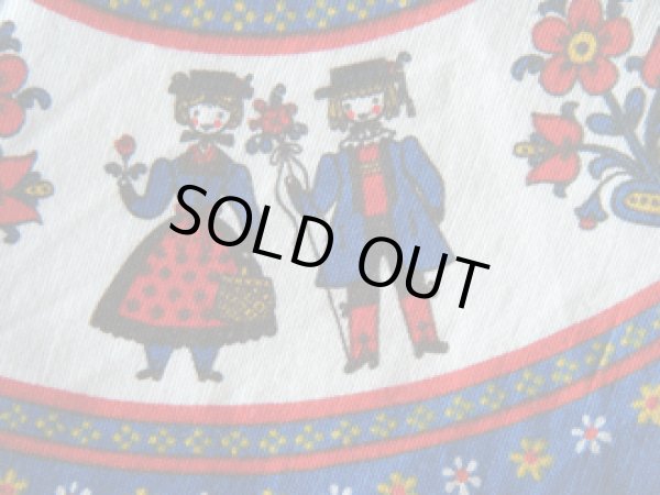 画像1: ランチョン・マット【チロリアン・カップル】青