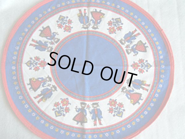 画像2: ランチョン・マット【チロリアン・カップル】青