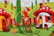 画像1: キノコの家と小人さん
