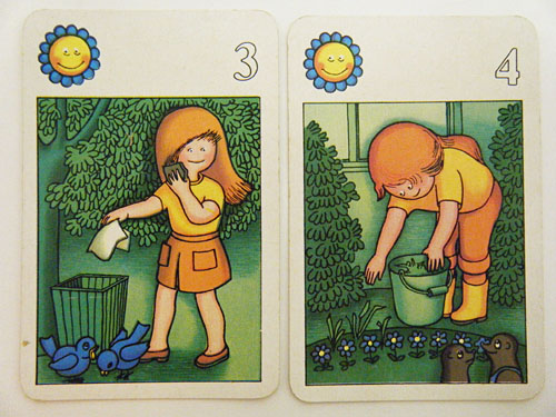 画像3: 【４枚組】旧東ドイツ時代のカード（太陽＆茶髪の女の子）