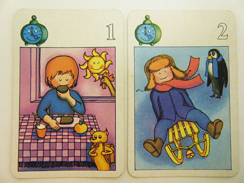 画像2: 【４枚組】旧東ドイツ時代のカード（時計＆茶髪の男の子）