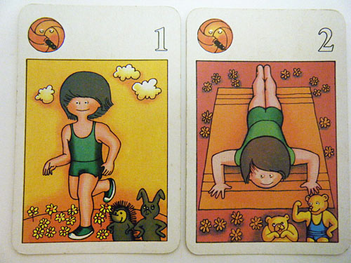 画像2: 【４枚組】旧東ドイツ時代のカード（ボール＆黒髪の男の子）