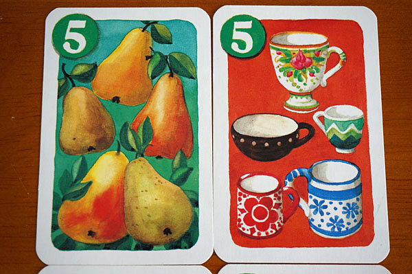 画像2: 【４枚組】旧東ドイツ時代のカード（５の数）