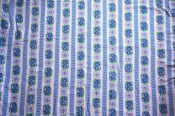 画像4: 70's◆定番！青い薔薇のジャーマンファブリック