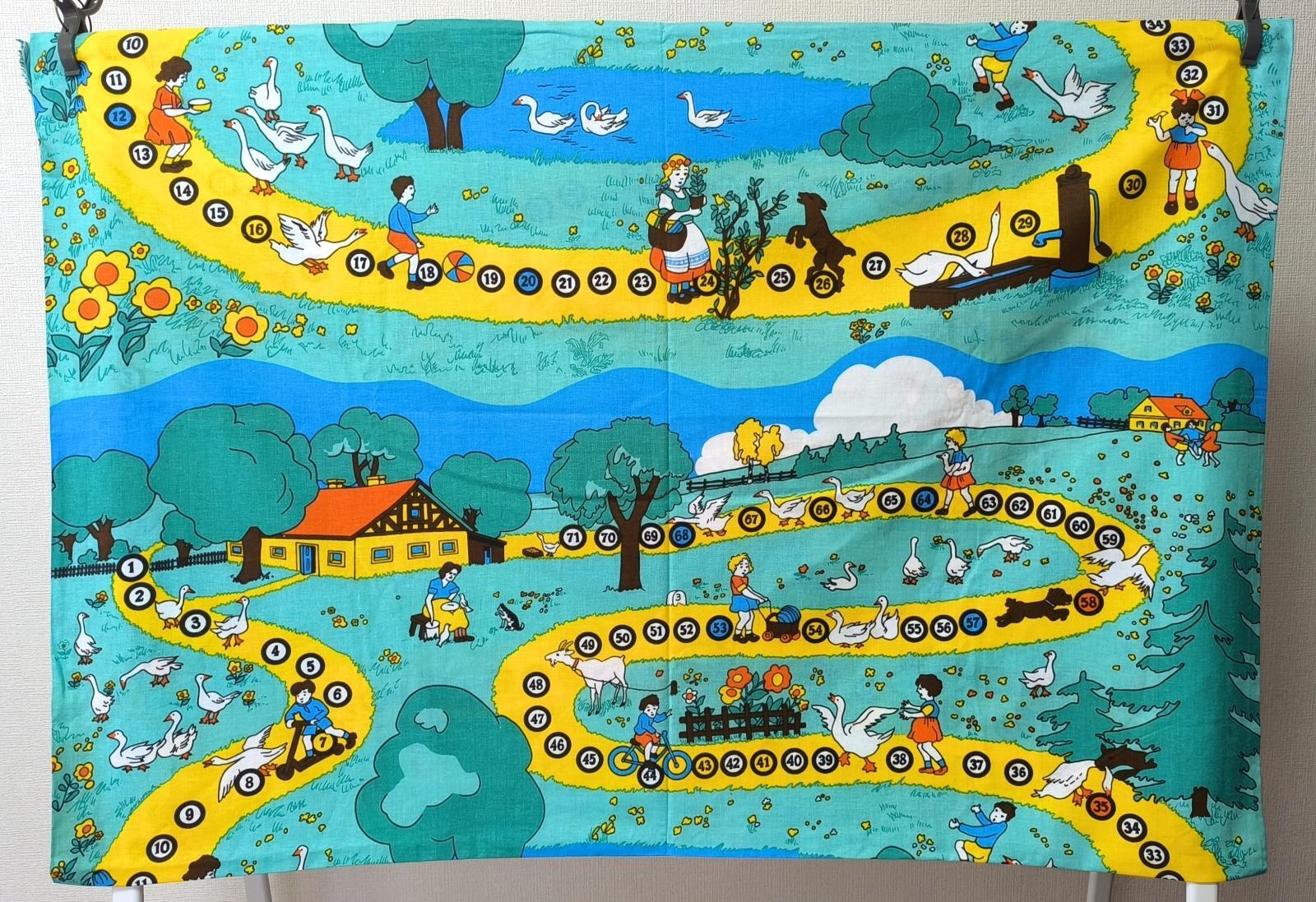 画像5: 【未使用品】ほのぼの数字とイラストのファブリック